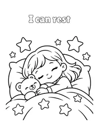 I can rest coloring page
