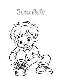 I can do it coloring page