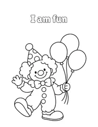I am fun coloring page