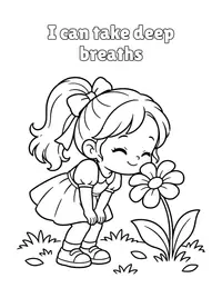 I can take deep breaths coloring page