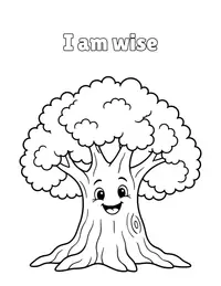 I am wise coloring page