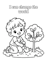I can change the world coloring page