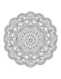 Lace Doily Mandala coloring page