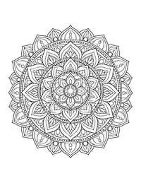 Chakra Mandala coloring page