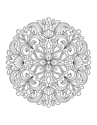 Water Mandala coloring page