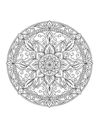 Air Mandala coloring page