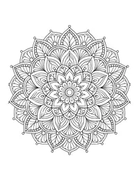 Kaleidoscope Mandala coloring page