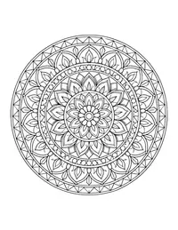Mosaic Mandala coloring page