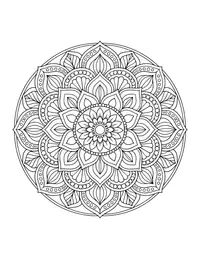 Breathing Mandala coloring page