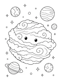 Venus Clouds coloring page