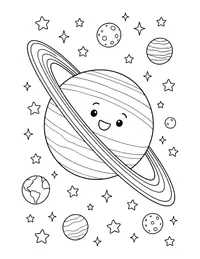 Uranus Tilted coloring page