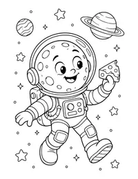 Moon Cheese Joke coloring page