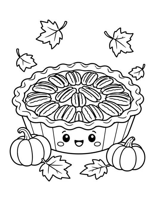 Pecan Pie coloring page