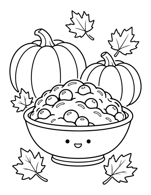 Cranberry Sauce coloring page