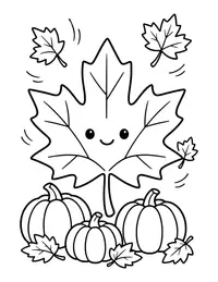 Maple Leaf coloring page