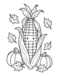 Indian Corn coloring page