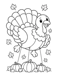 Thanksgiving Parade Balloon coloring page