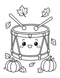 Marching Band Drum coloring page