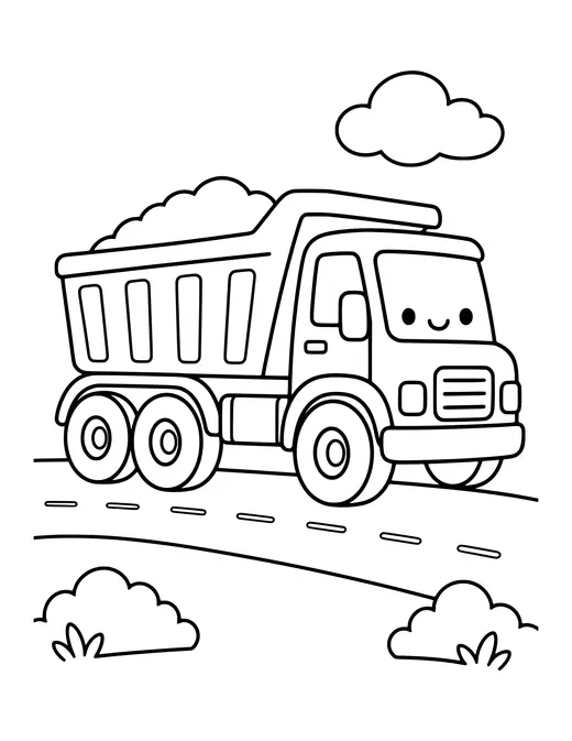 Dump Truck coloring page