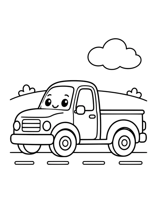 Pickup Truck coloring page