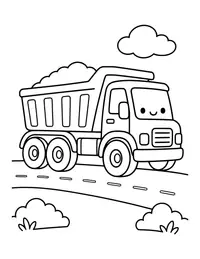Dump Truck coloring page