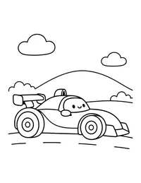 Race Car coloring page