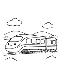 Bullet Train coloring page