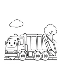 Garbage Truck coloring page