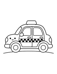 Taxi Cab coloring page