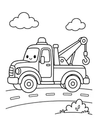 Tow Truck coloring page