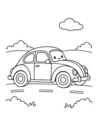 Vintage Car coloring page