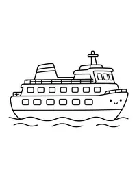 Ferry coloring page