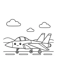 Fighter Jet coloring page