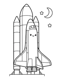 Space Shuttle coloring page