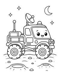 Lunar Rover coloring page
