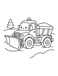 Snow Plow coloring page