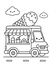 Food Truck coloring page