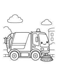 Street Sweeper coloring page