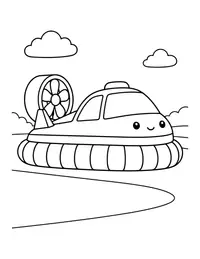 Hovercraft coloring page