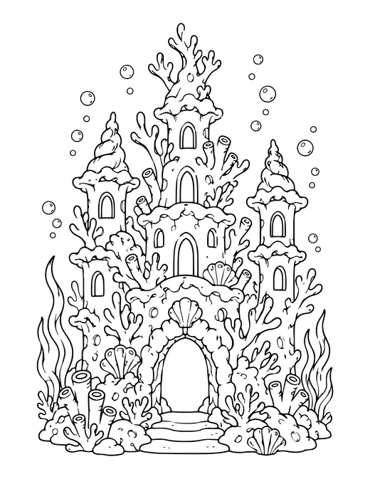 Coral Castle coloring page