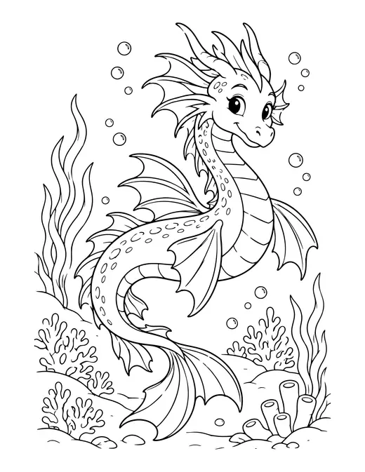 Sea Dragon coloring page