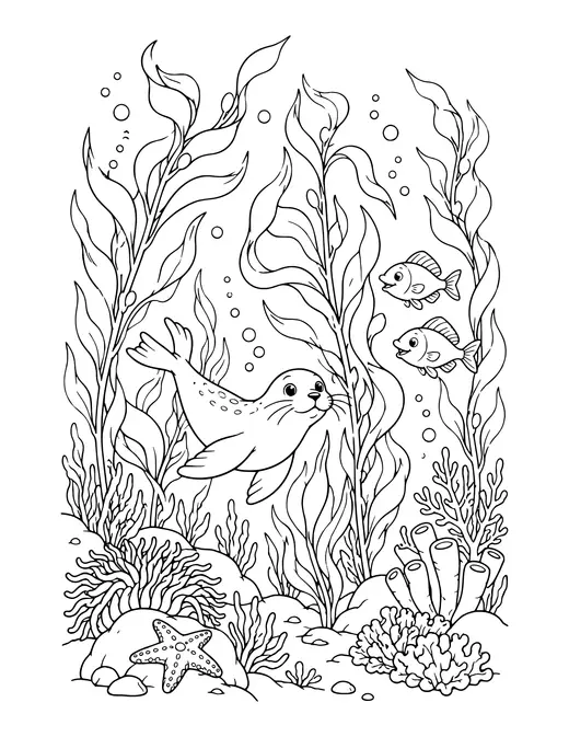 Kelp Forest coloring page
