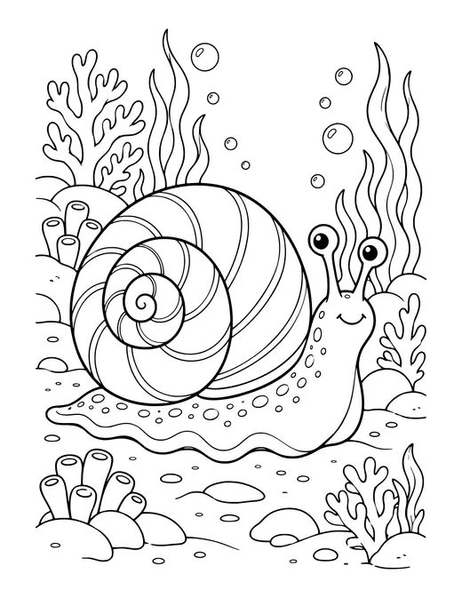 Sea Snail coloring page