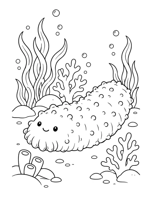 Sea Cucumber coloring page