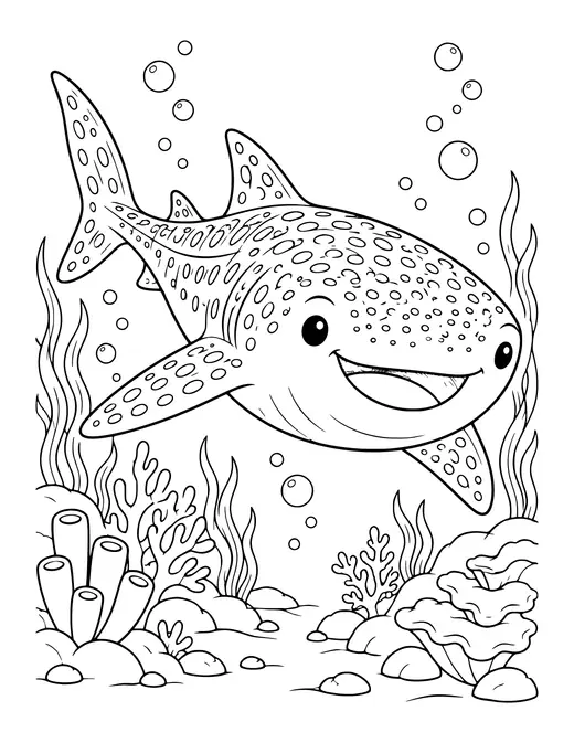 Whale Shark coloring page