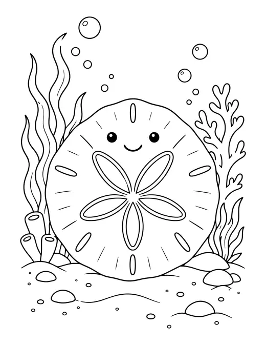 Sand Dollar coloring page