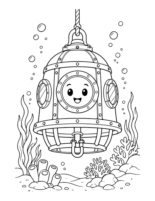 Diving Bell coloring page