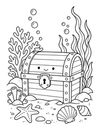 Treasure Chest coloring page