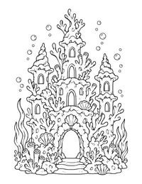 Coral Castle coloring page