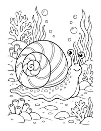 Sea Snail coloring page